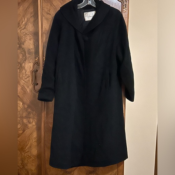 Vintage 1940s/1950s Worumbo Cashmere one button swing coat M Woolen long - Picture 1 of 10